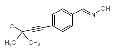 4-(3-HYDROXY-3-METHYLBUT-1-YNYL)BENZALDEHYDE OXIME structure