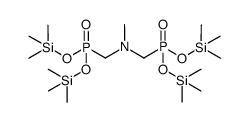 N-methyl N,N-bis[bis(trimethylsiloxy)phosphorylmethyl]amine结构式