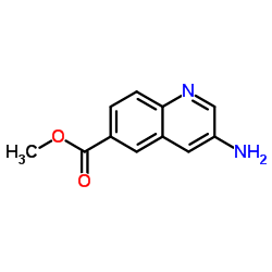 3-氨基喹啉-6-羧酸甲酯结构式
