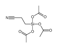 [diacetyloxy(2-cyanoethyl)silyl] acetate Structure