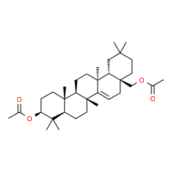 D-Friedoolean-14-ene-3β,28-diol diacetate Structure