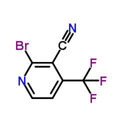 2-Bromo-4-(trifluoromethyl)pyridine-3-carbonitrile structure