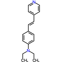 N,N-diethyl-4-(2-pyridin-4-ylethenyl)aniline结构式