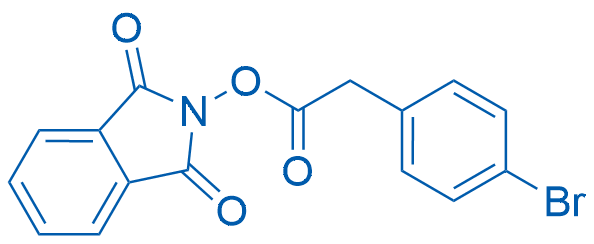 1,3-Dioxoisoindolin-2-yl 2-(4-bromophenyl)acetate structure