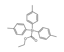 tri-p-tolyl-silanecarboxylic acid ethyl ester Structure