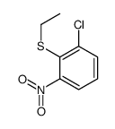 1-chloro-2-ethylsulfanyl-3-nitrobenzene结构式