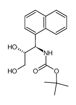 (2R,3R)-3-(tert-butoxycarbonylamino)-3-(1-naphthyl)-1,2-propanediol Structure