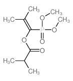 Propanoic acid,2-methyl-, 1-(dimethoxyphosphinyl)-2-methyl-1-propen-1-yl ester结构式