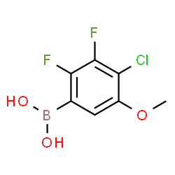 4-Chloro-2,3-difluoro-5-methoxyphenylboronic acid Structure