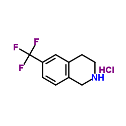 6-(Trifluoromethyl)-1,2,3,4-tetrahydroisoquinoline hydrochloride structure