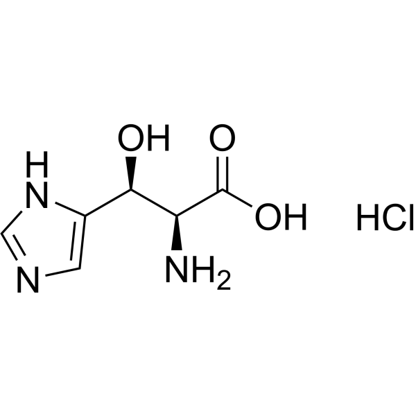 (βS)-β-Hydroxy-L-histidine hydrochloride结构式