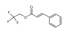 2,2,2-trifluoroethyl cinnamate结构式