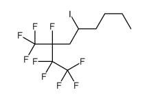 1,1,1,2,2,3-hexafluoro-5-iodo-3-(trifluoromethyl)nonane结构式