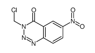 3-Chloromethyl-6-nitro-1,2,3-benzotriazin-4(3H)-one结构式