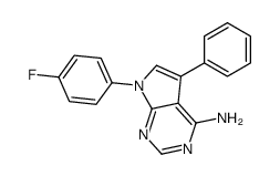 7-(4-fluorophenyl)-5-phenylpyrrolo[2,3-d]pyrimidin-4-amine Structure