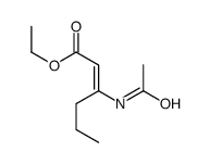 ethyl 3-acetamidohex-2-enoate结构式