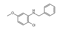 N-benzyl-2-chloro-5-methoxyaniline Structure