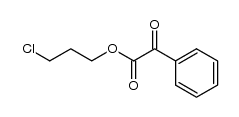 3-chloropropyl 2-oxo-2-phenylacetate结构式