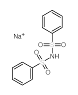 Benzenesulfonamide,N-(phenylsulfonyl)-, sodium salt (1:1)结构式