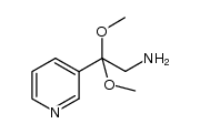 β,β-dimethoxy-3-pyridineethanamine Structure