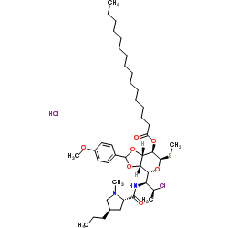 3,4-O-p-Anisylideneclindamycin PalMitate Hydrochloride结构式