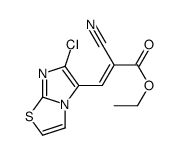 ETHYL 3-(6-CHLOROIMIDAZO[2,1-B][1,3]THIAZOL-5-YL)-2-CYANOACRYLATE结构式