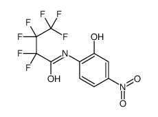 2,2,3,3,4,4,4-heptafluoro-N-(2-hydroxy-4-nitrophenyl)butyramide结构式