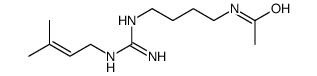 N-[4-[[N'-(3-methylbut-2-enyl)carbamimidoyl]amino]butyl]acetamide Structure