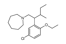 1-[2-(5-Chloro-2-ethoxyphenyl)-3-methylpentyl]hexahydro-1H-azepine结构式