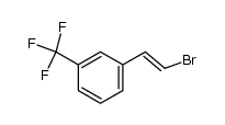 2-Brom-1-(3-trifluormethyl-phenyl)-aethylen结构式