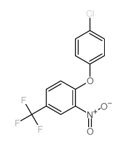 Benzene,1-(4-chlorophenoxy)-2-nitro-4-(trifluoromethyl)- structure