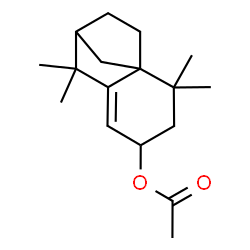 1,3,4,5,6,7-hexahydro-1,1,5,5-tetramethyl-2H-2,4a-methanonaphthalen-7-yl acetate Structure