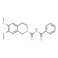 N-(6,7-dimethoxy-1,2,3,4-tetrahydroisoquinoline-2-carbonothioyl)benzamide picture