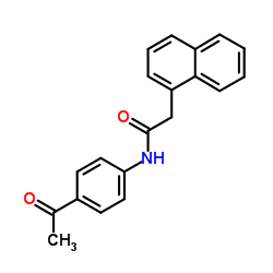 N-(4-Acetylphenyl)-2-(1-naphthyl)acetamide结构式