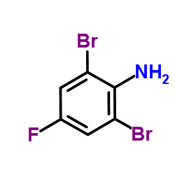 2,6-Dibromo-4-fluoroaniline structure