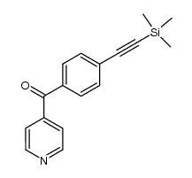 4-(4-[(Trimethylsilyl)ethynyl]benzoyl)pyridine Structure