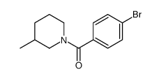 1-(4-bromobenzoyl)-3-methylpiperidine structure