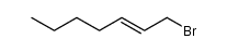1-Bromo-2-heptene structure