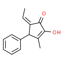 2-Cyclopenten-1-one, 5-ethylidene-2-hydroxy-3-methyl-4-phenyl-, (5Z)- (9CI) structure