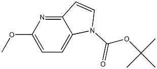 tert-butyl 5-methoxy-1H-pyrrolo[3,2-b]pyridine-1-carboxylate结构式