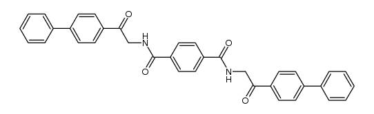 N1,N4-bis(2-([1,1'-biphenyl]-4-yl)-2-oxoethyl)terephthalamide结构式