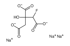 trisodium,1-fluoro-2-hydroxypropane-1,2,3-tricarboxylate结构式