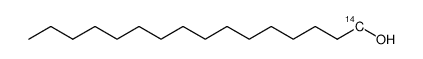 1-(14)C cetyl alcohol结构式