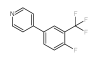 2-FLUORO-5-(4-PYRIDINYL)BENZOTRIFLUORIDE Structure