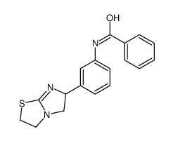 N-[3-(2,3,5,6-tetrahydroimidazo[2,1-b][1,3]thiazol-6-yl)phenyl]benzamide结构式