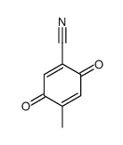 4-methyl-3,6-dioxocyclohexa-1,4-diene-1-carbonitrile Structure