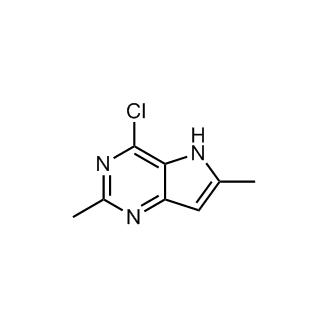 4-Chloro-2,6-dimethyl-5h-pyrrolo[3,2-d]pyrimidine Structure
