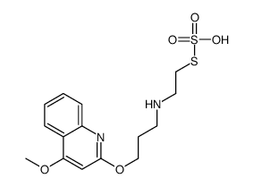 4-methoxy-2-[3-(2-sulfosulfanylethylamino)propoxy]quinoline结构式
