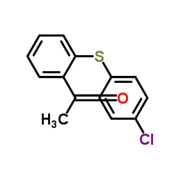2-乙酰基-4'-氯二苯硫醚结构式