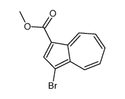 methyl 3-bromoazulene-1-carboxylate结构式